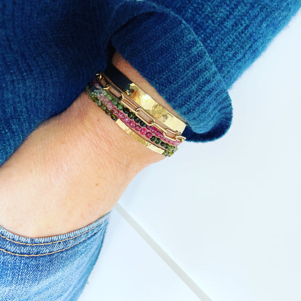 Tourmaline wrap bracelet