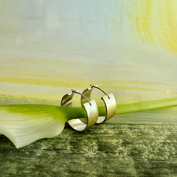 Gold and silver hoops