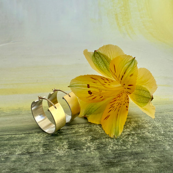 Gold and silver hoops