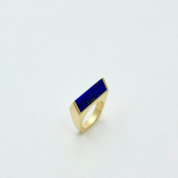 Lapis gold ring