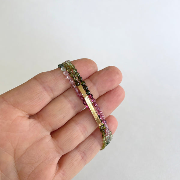 Tourmaline wrap bracelet