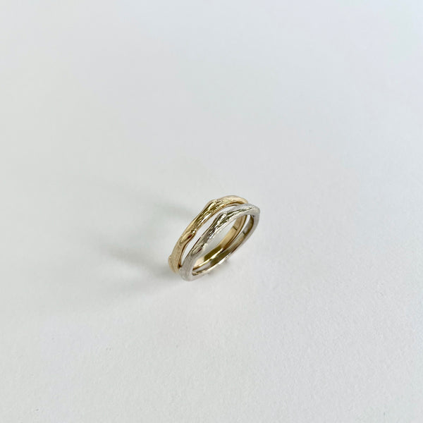 Silver branch ring