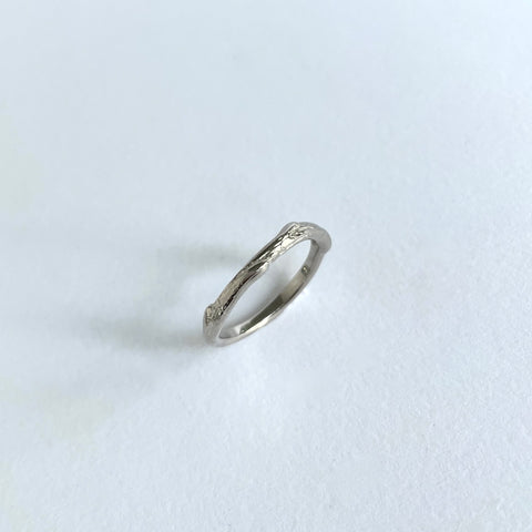 Silver branch ring