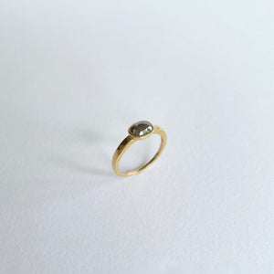 Gold ring with rose cut diamond