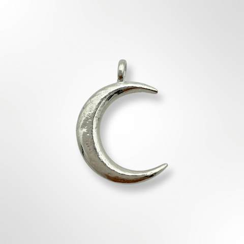Silver moon charm