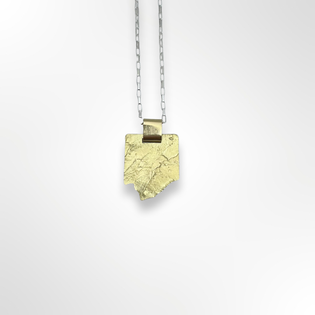 Necklace with gold pendant