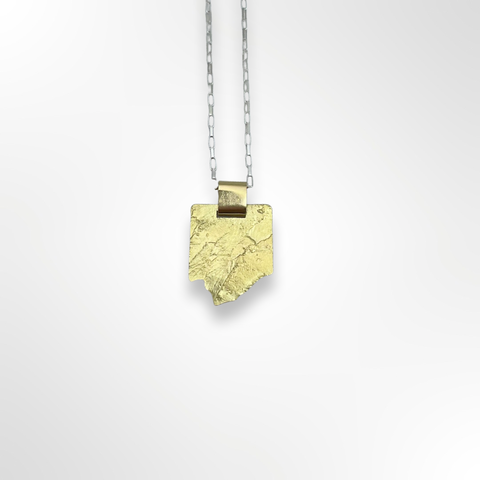 Necklace with gold pendant